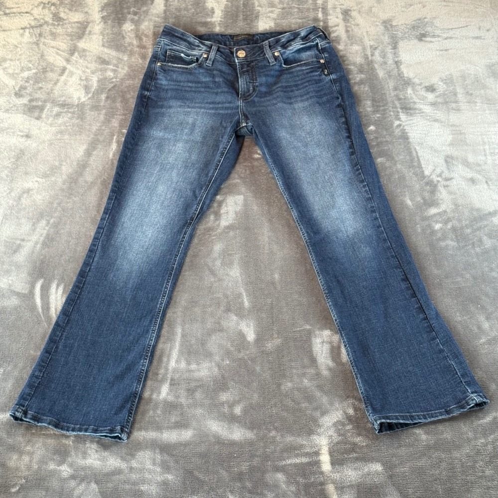 Silver Jeans Co‎ Elyse Slim Boot Dark Wash Denim Jeans W30 L33 L03601EAE366